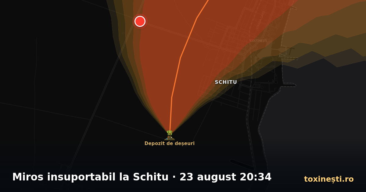 Miros insuportabil la Schitu · 23 august 20:34