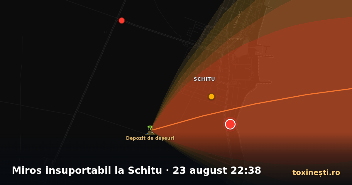 Miros insuportabil la Schitu · 23 august 22:38