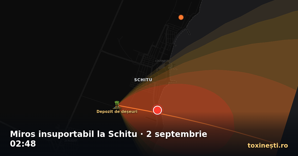 Miros insuportabil la Schitu · 2 septembrie 02:48