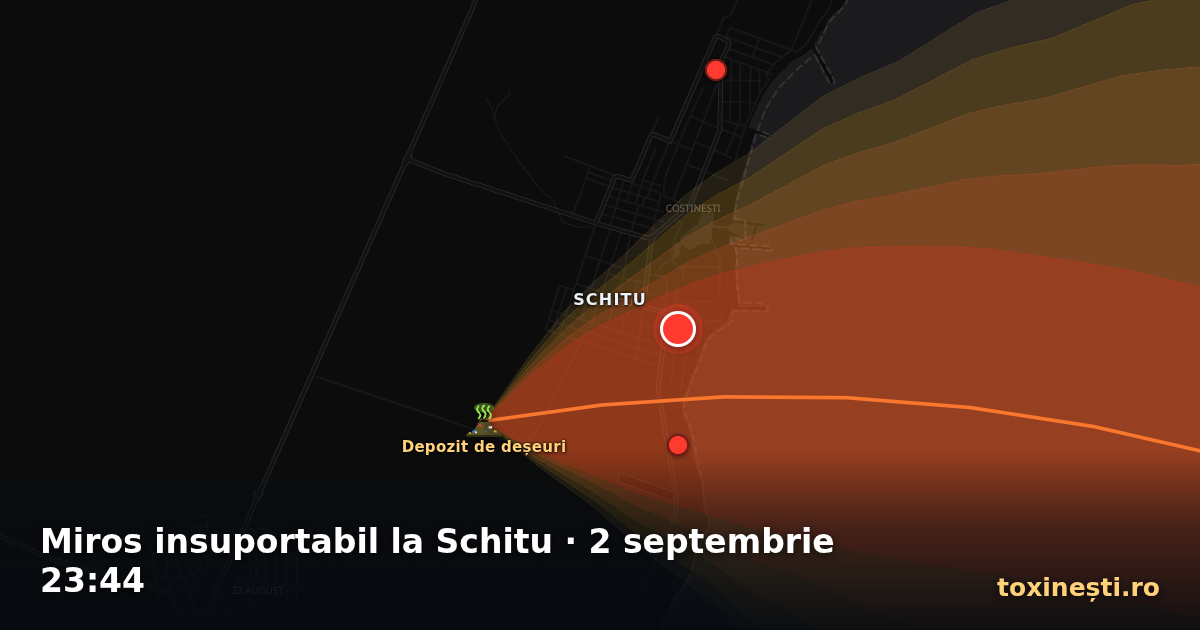 Miros insuportabil la Schitu · 2 septembrie 23:44