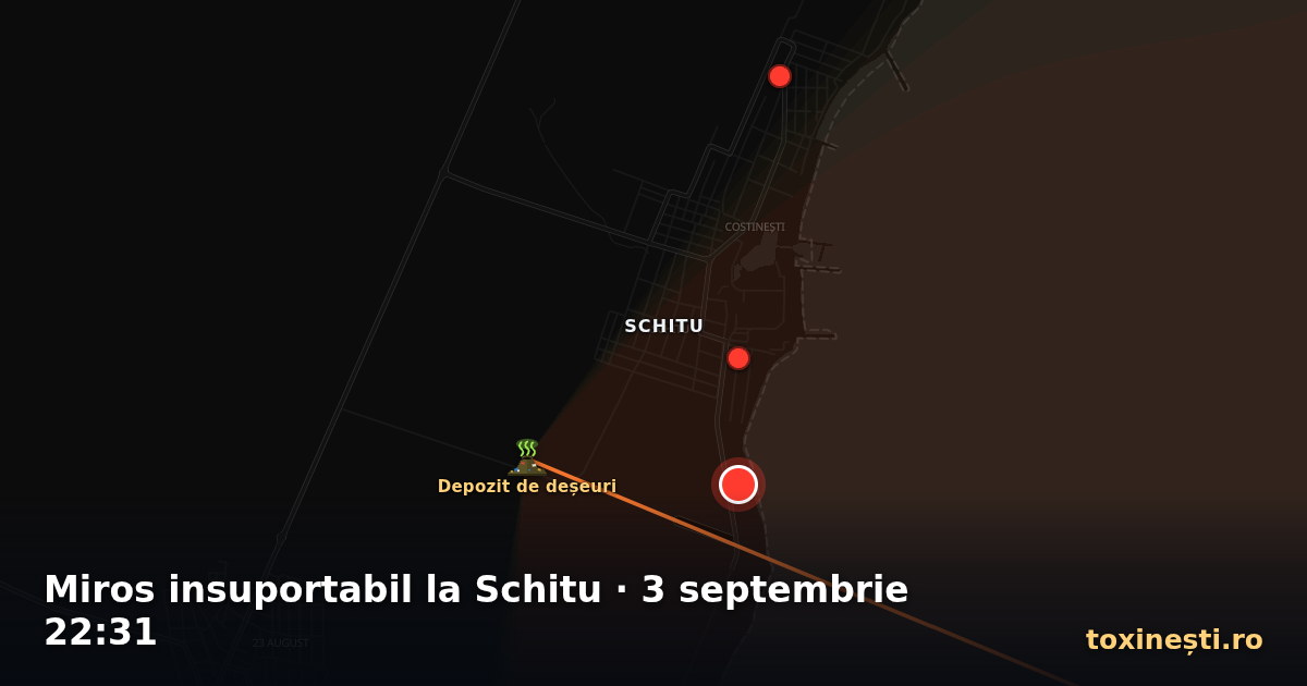 Miros insuportabil la Schitu · 3 septembrie 22:31
