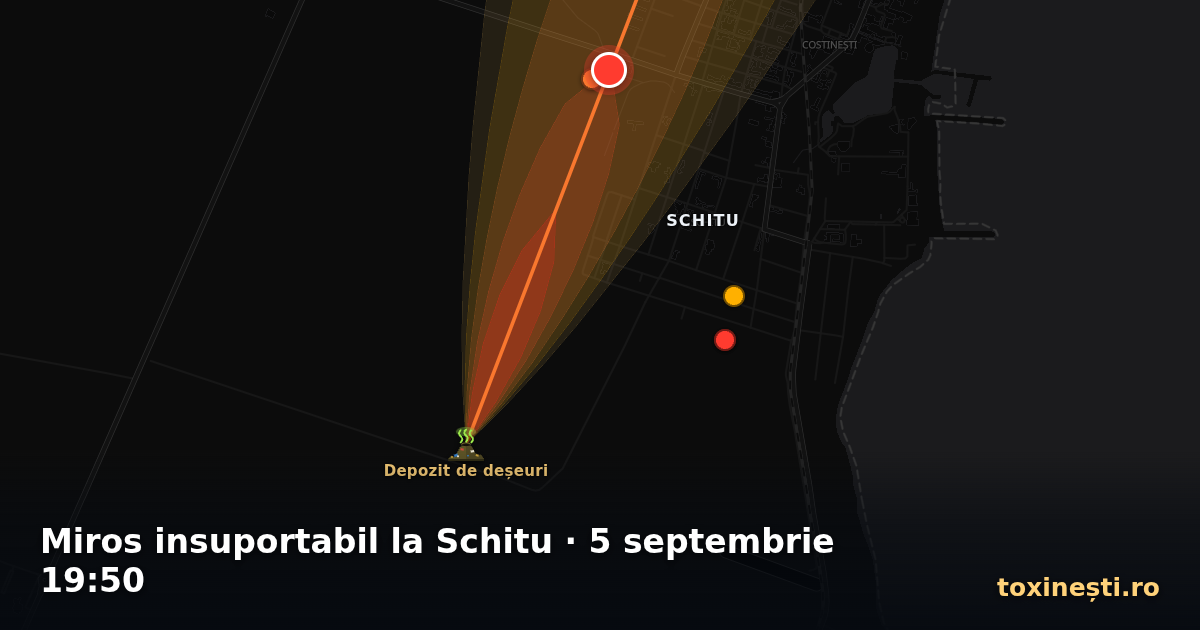 Miros insuportabil la Schitu · 5 septembrie 19:50