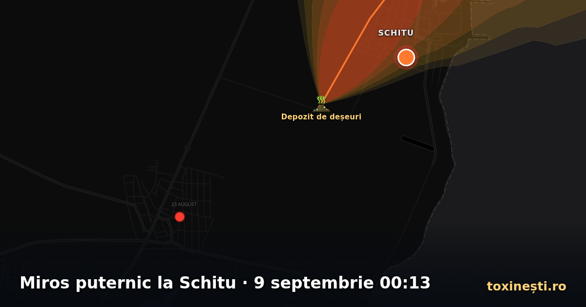 Miros puternic la Schitu · 9 septembrie 00:13