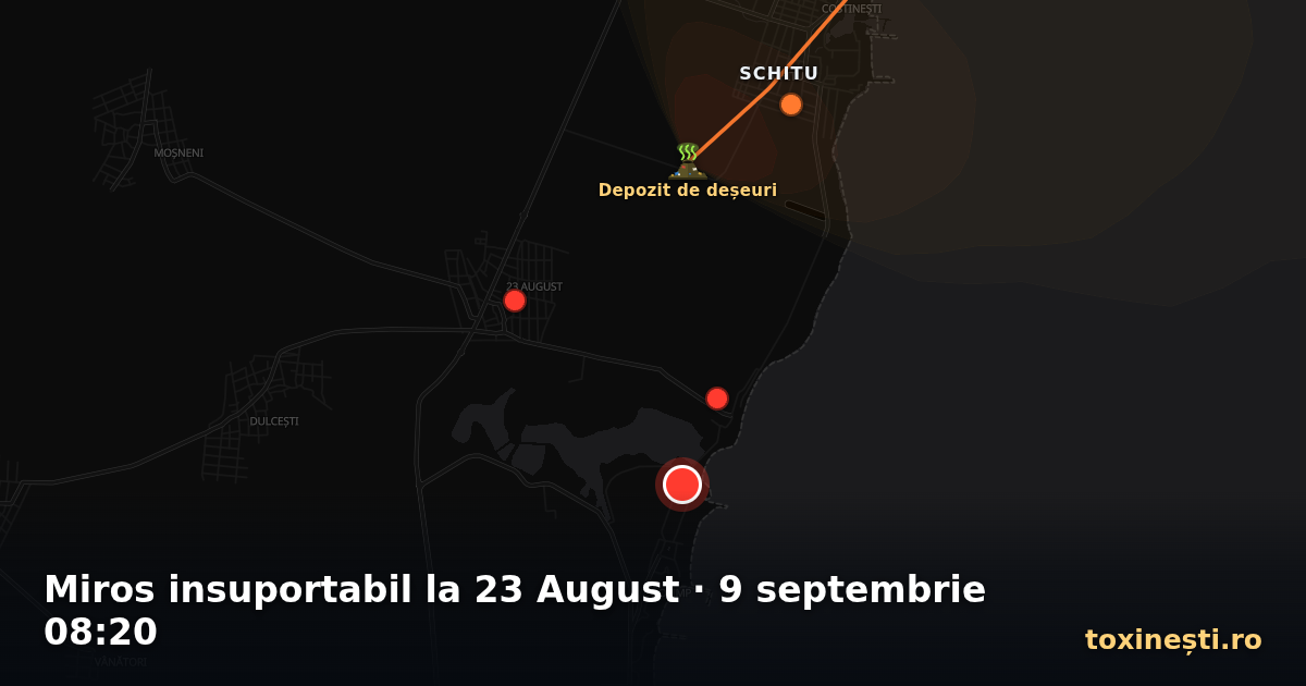 Miros insuportabil la 23 August · 9 septembrie 08:20
