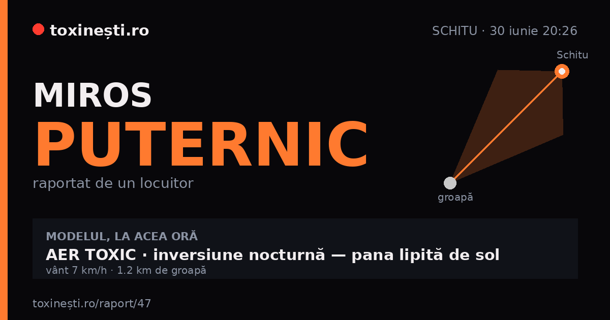 Miros puternic la Schitu · 30 iunie 20:26