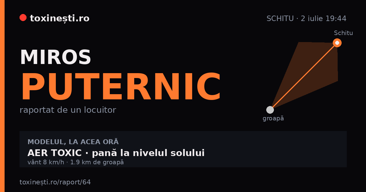 Miros puternic la Schitu · 2 iulie 19:44